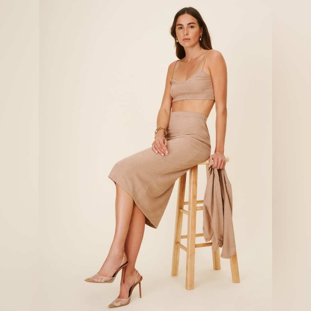 Reformation Janice Set in Buff XS